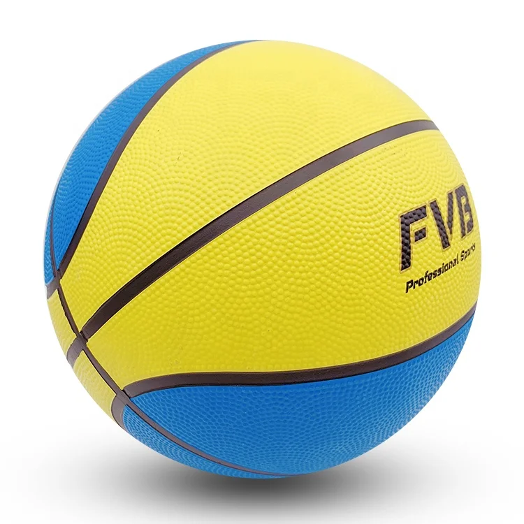 factory cheap rubber basketball ball for training toys size 5