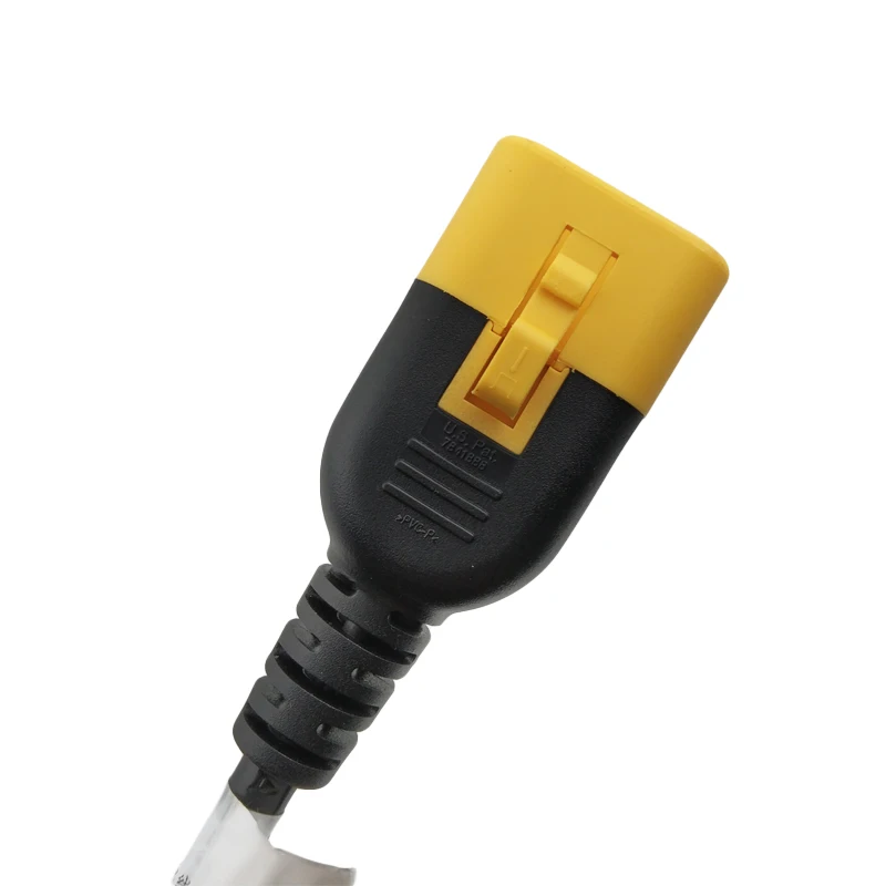 V-lock IEC C13 to V-lock IEC C14 secure power cord for PDU