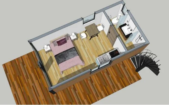 High performance insulation prefabricated housing kit for quick installation
