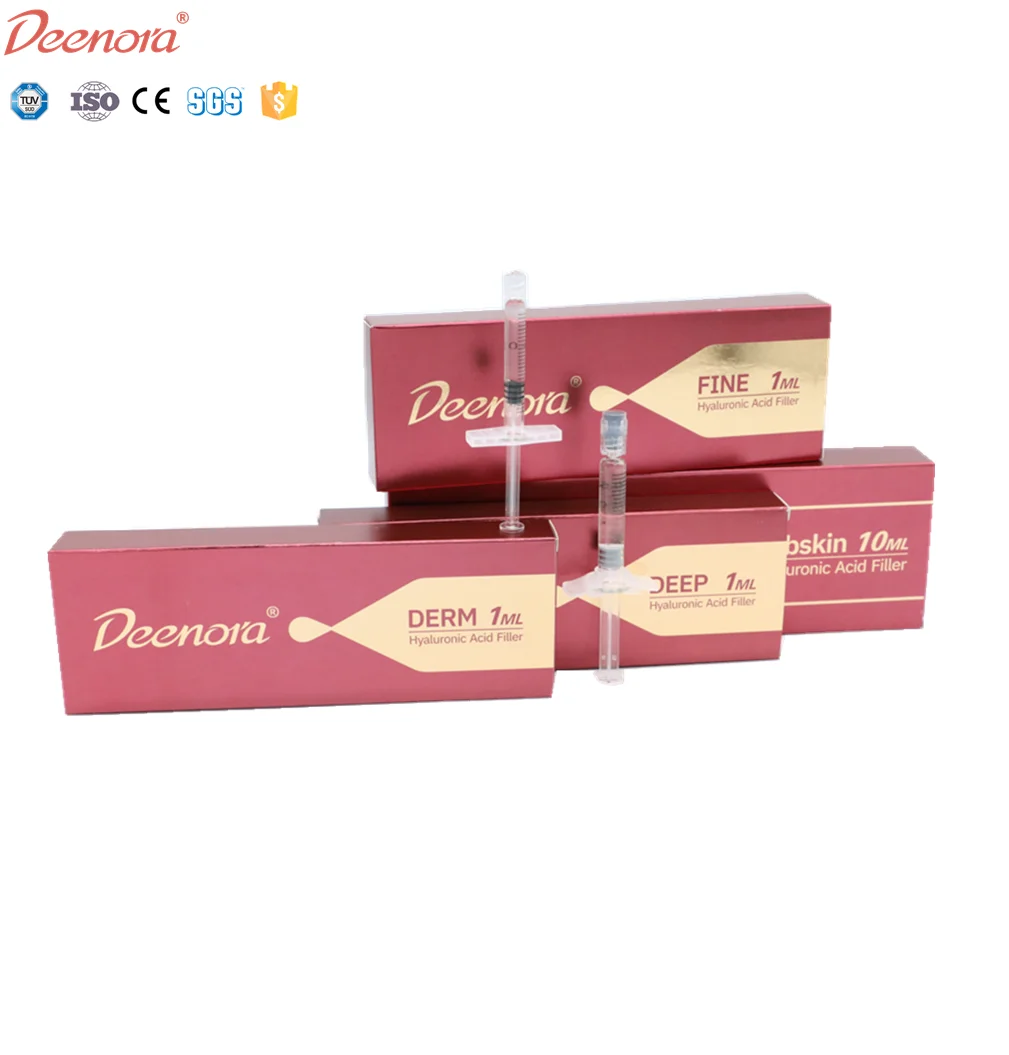 Deenora Hot Sale korean syringe cross linked injection breast  buttock enlargement knee under eye hyaluronic acid dermal filler