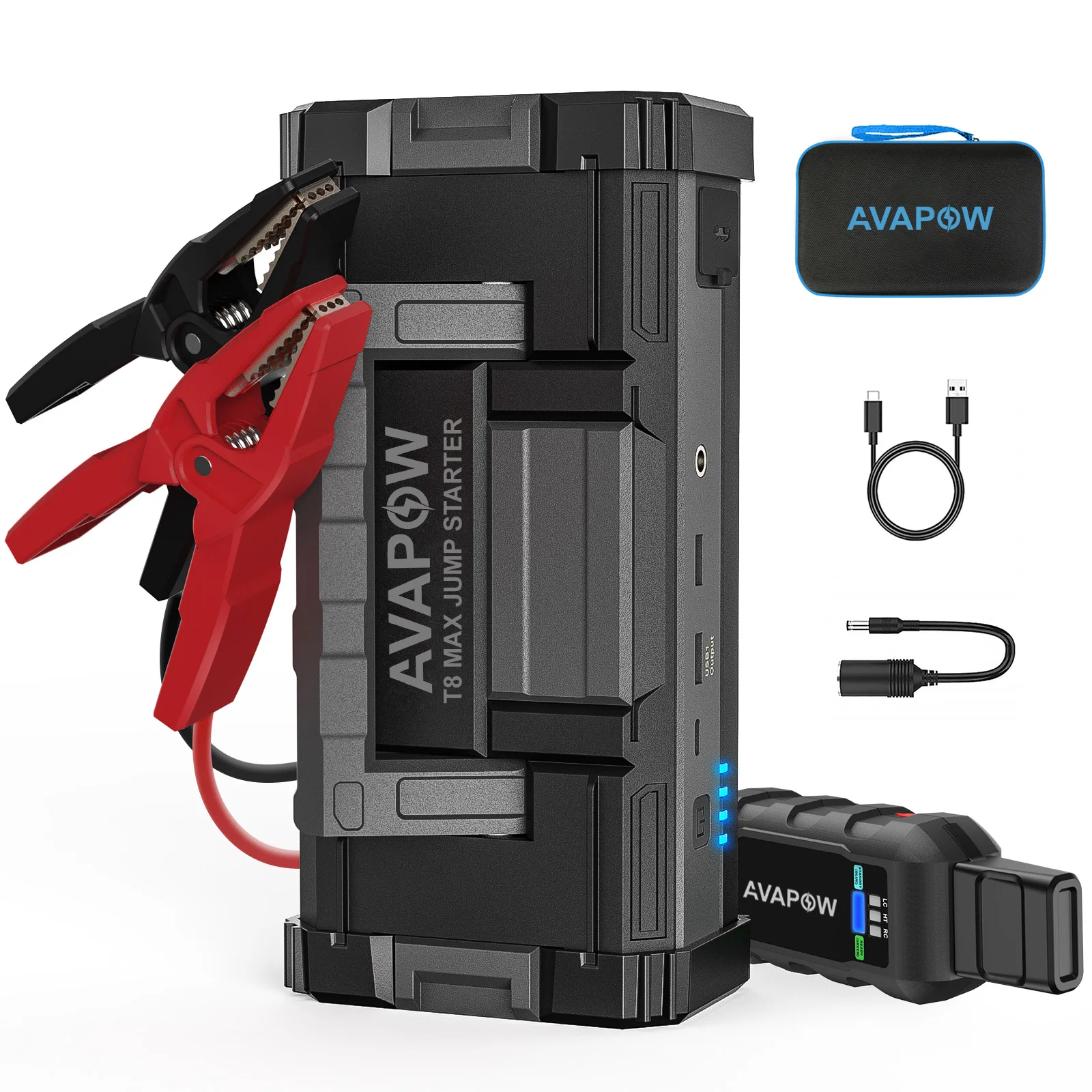 Big Capacity 6000A 24000 mAh  jump starter lithium battery Avapow A68/t8max battery booster start all gas and diesel engines