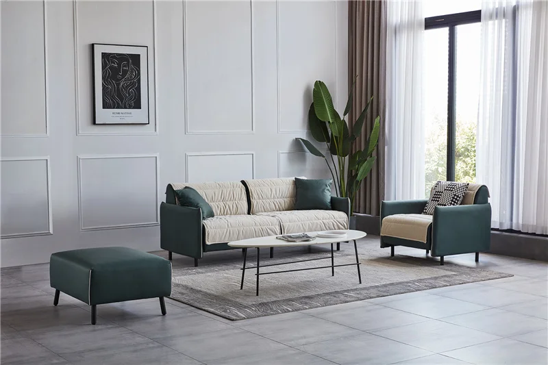 Sofa Set Living Room Furniture KD design with softer cover