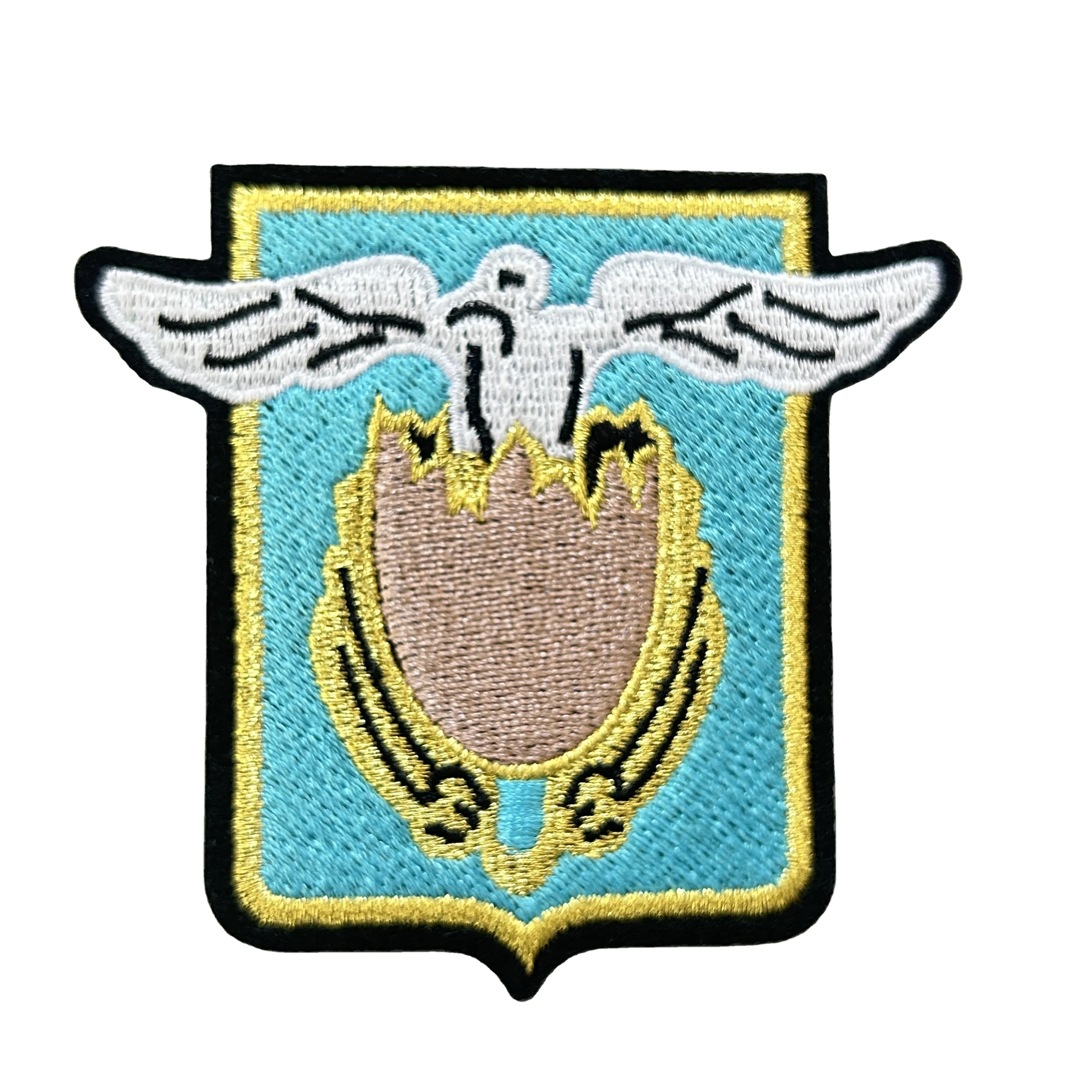 Embroidery Round Badge Clothing Accessories Cap Badge Patches Fabric Cotton PVC Handmade Embroidered OEM Service Accepted