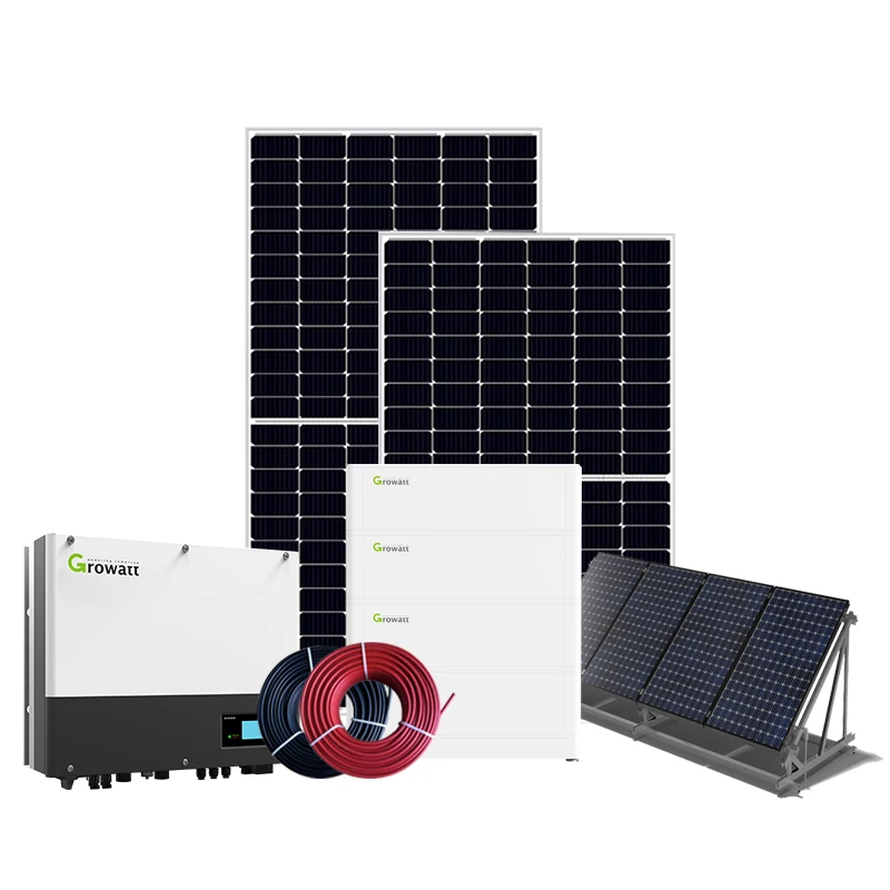 Best price solar energy systems Growatt 3kw 5kw 10kw 20kw hybrid home solar panel system