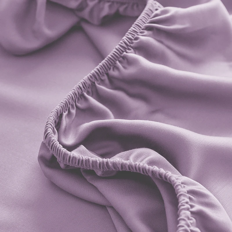 factory wholesale good price modern style bamboo viscose fitted sheets customized design and packaging for bedroom and hotel