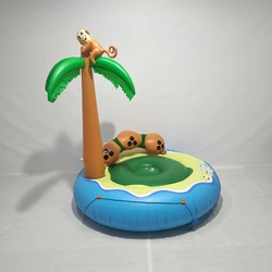 Custom inflatable palm tree island pool float-158*165CM