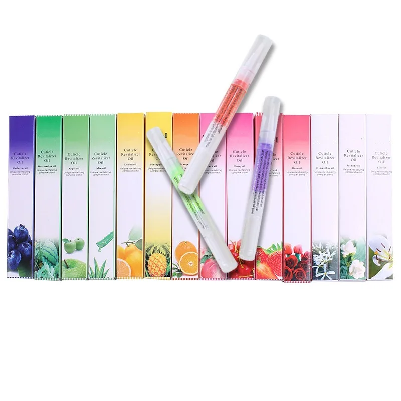 OEM custom 15 flavor nail suppliers nail nutrition   flavors cuticle revitalizer oil pen nail oil manicure repair serum