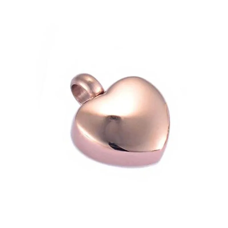 Qbellpet Stainless steel large capacity cross heart waterdrop design cremation jewelry ash urn pendant necklaces for pet ashes