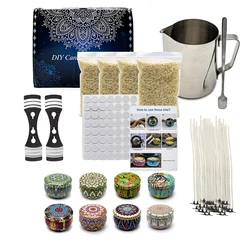 Scented candle DIY kit Tools materials Wax core dye block pigment wax melting pot cup beeswax core
