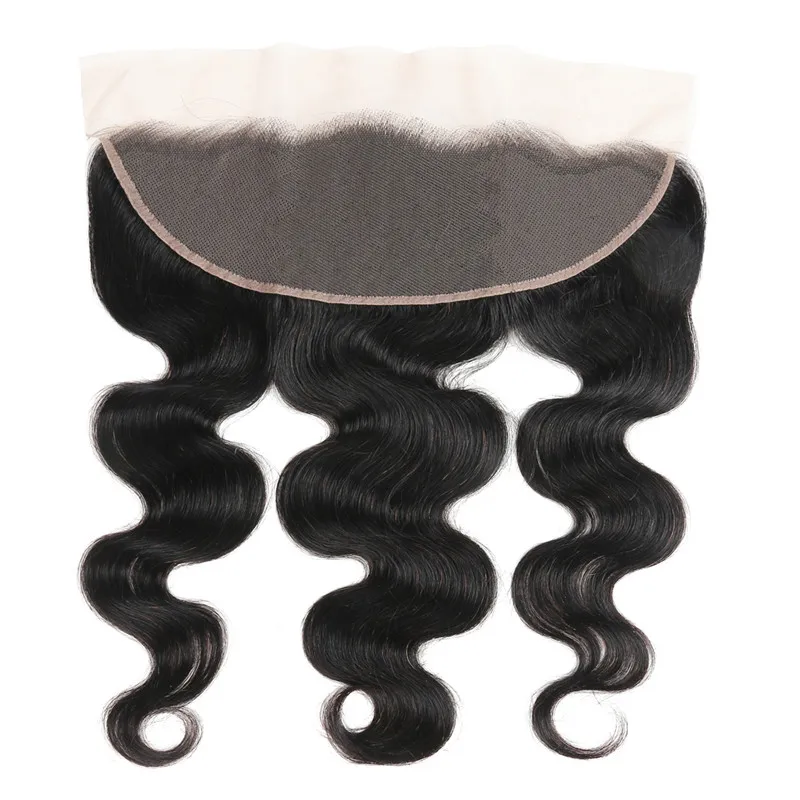 Single Knot Raw Vietnamese Perruque Invisible Film HD 13x6 Ear To Ear Body Wave HD Lace Frontal Closures
