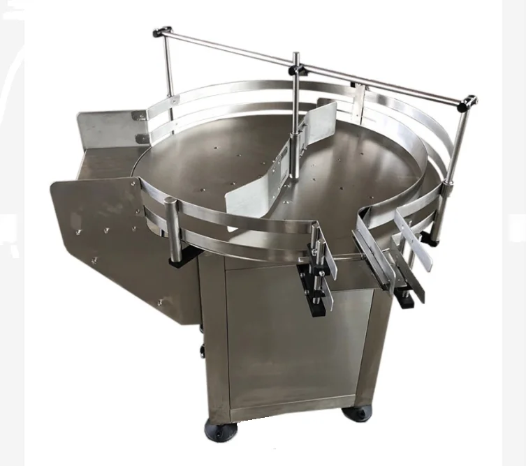 Automatic plastic or metal Bottle Cans Tins Rotary Accumulation Table Unscrambler table Machines Turning Collecting Table