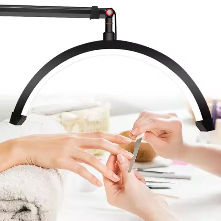 16inch Eyelash LED Floor Light Adjustable Rotatable half moon nail lamp half moon light for Lash Extension