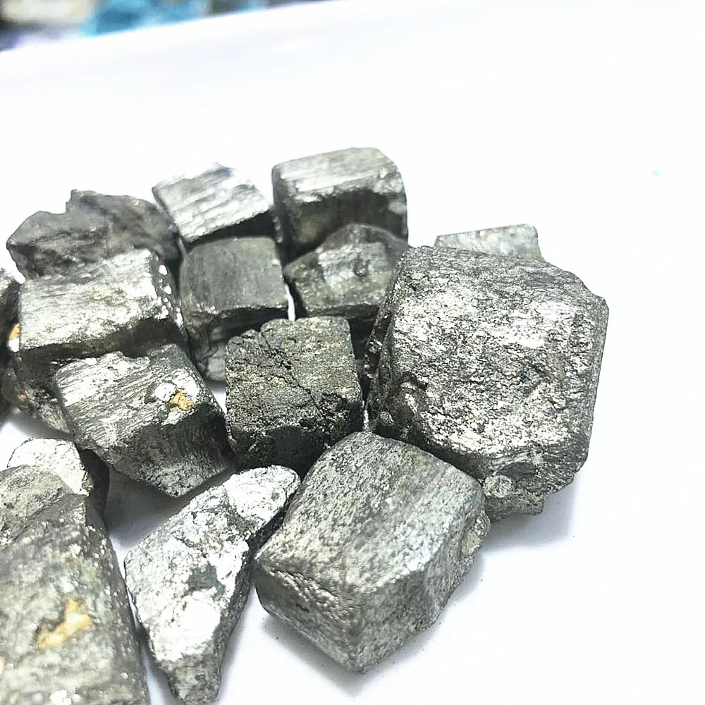 Natural small rough Pyrite cube tumbled tumble stone for cheap wholesale