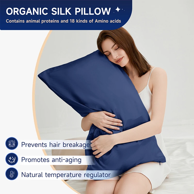 Custom 19 22 25 momme 6A oeko-tex 100% чистый шелк тутового шелкопряда наволочка для кровати