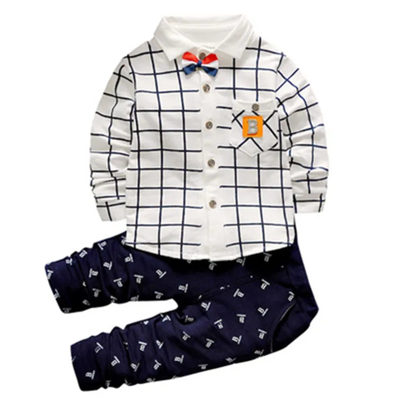 Spring knit cotton infant boy clothes boutique outfits newborn baby clothing sets wholesale baby boy clothes suit