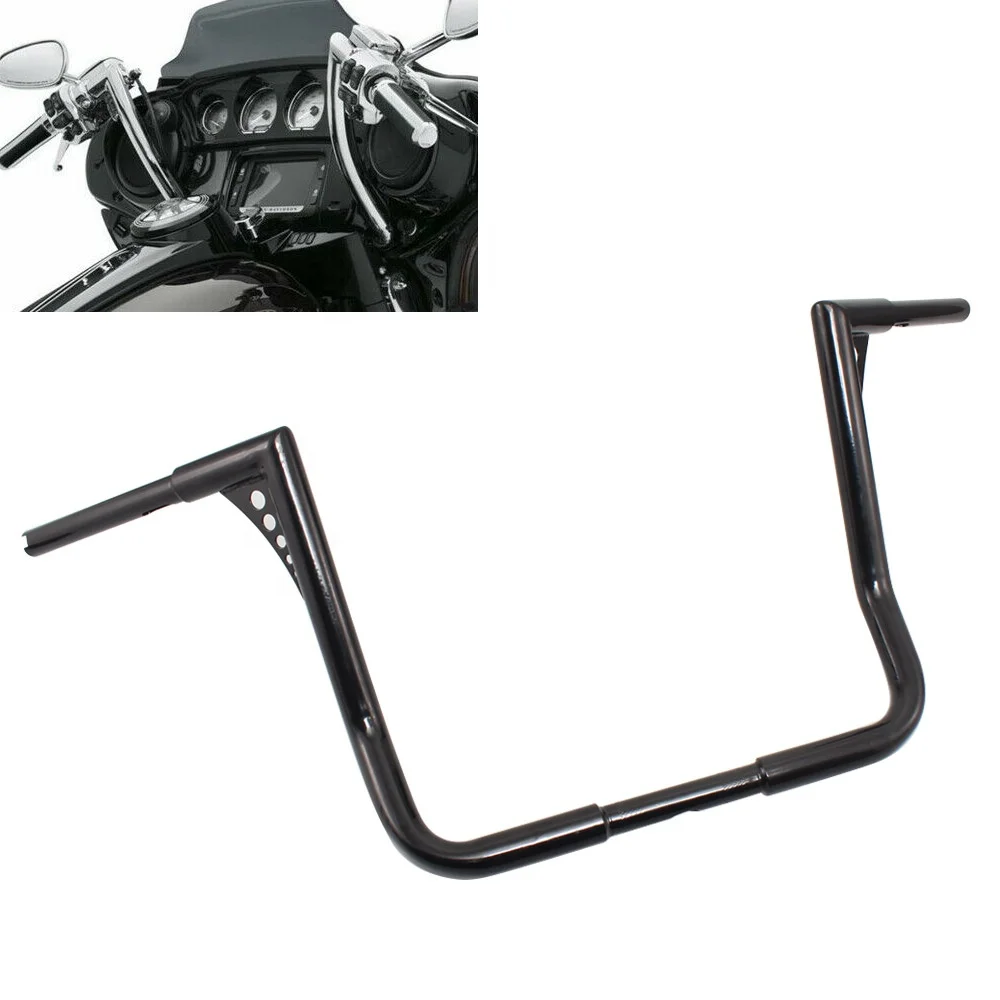 
Черные вешалки для Ape 16 дюймов Rise 1 1/4 дюйма, ручки подходят для Harley Touring 