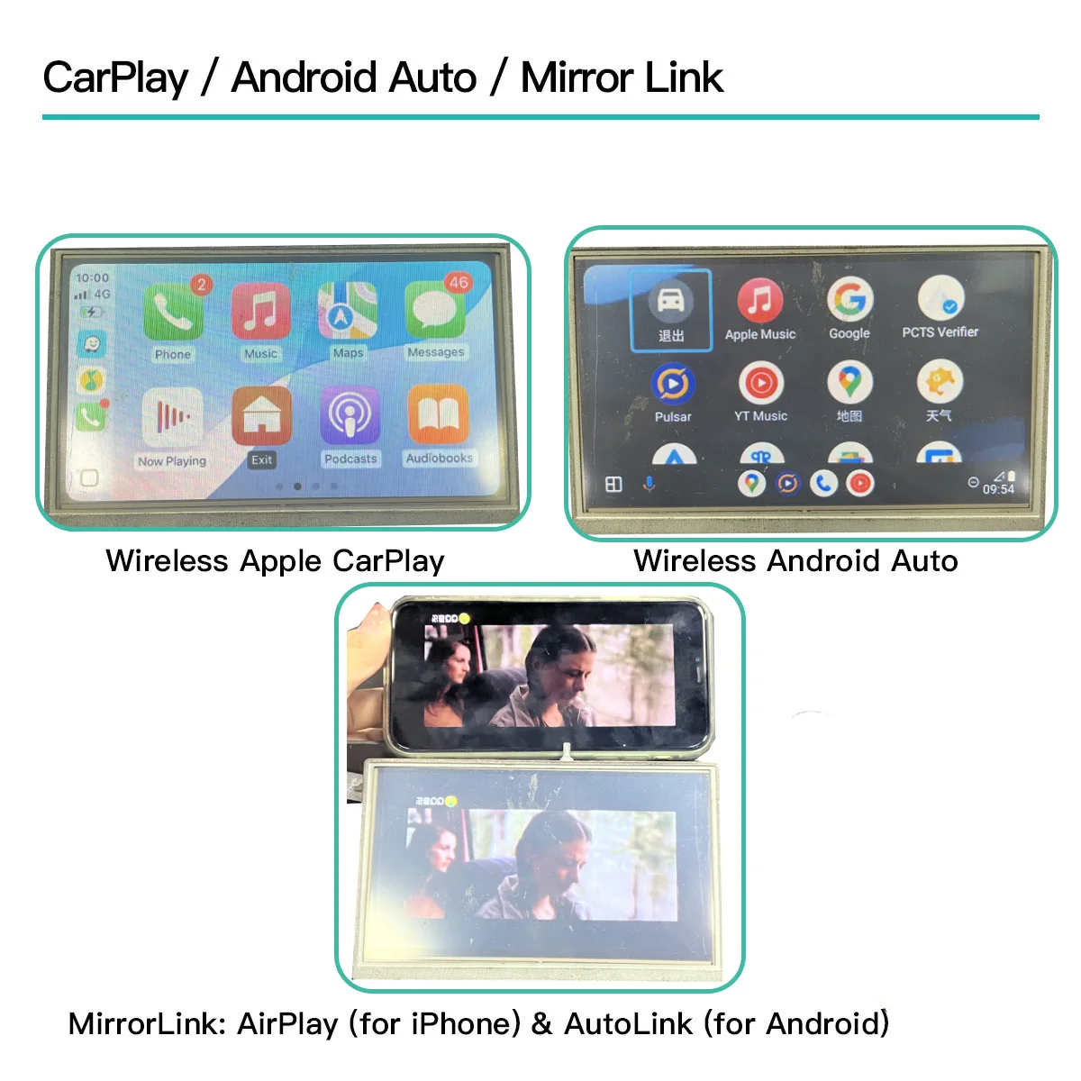 Wireless Q5L Decoder for Audi Q5/A4/A5 6.3 Inch Low Configuration Prev 2018 System:2GMMI  with Carplay/Android Auto/AirPlay etc.