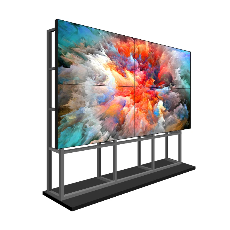 55 65 Inch 4K UHD Videowall Splice Screens 3X3 4X4 Video Wall Controller Advertise Display Lcd Smart Digital Board Totem Screen