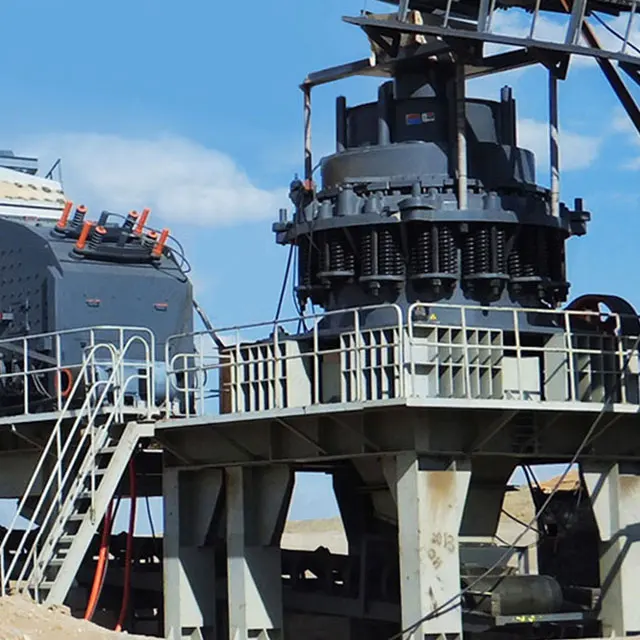 Secondary crushing machine 150t low price rock spring cone crusher PYB1200 spring cone crusher for river stone crushing