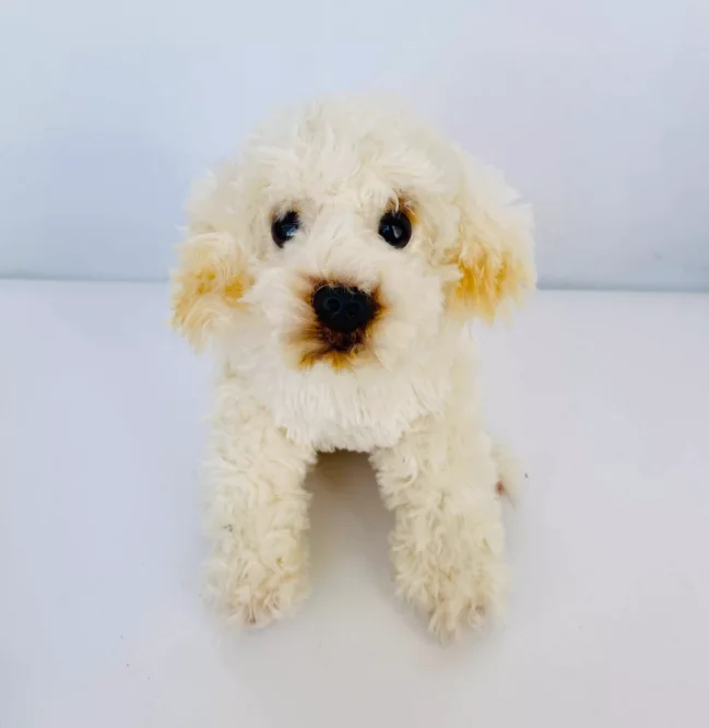 Customized Simulation Teddy Dog Plush Toy Bean Grain Mini Teddy Dog Doll Cute Pocket Puppy