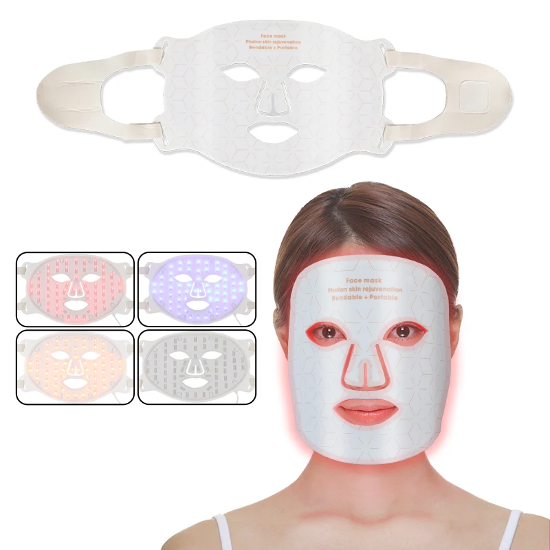 Sunsred best factory price led therapy masks 4 colors light therapy mask led face mask therapy