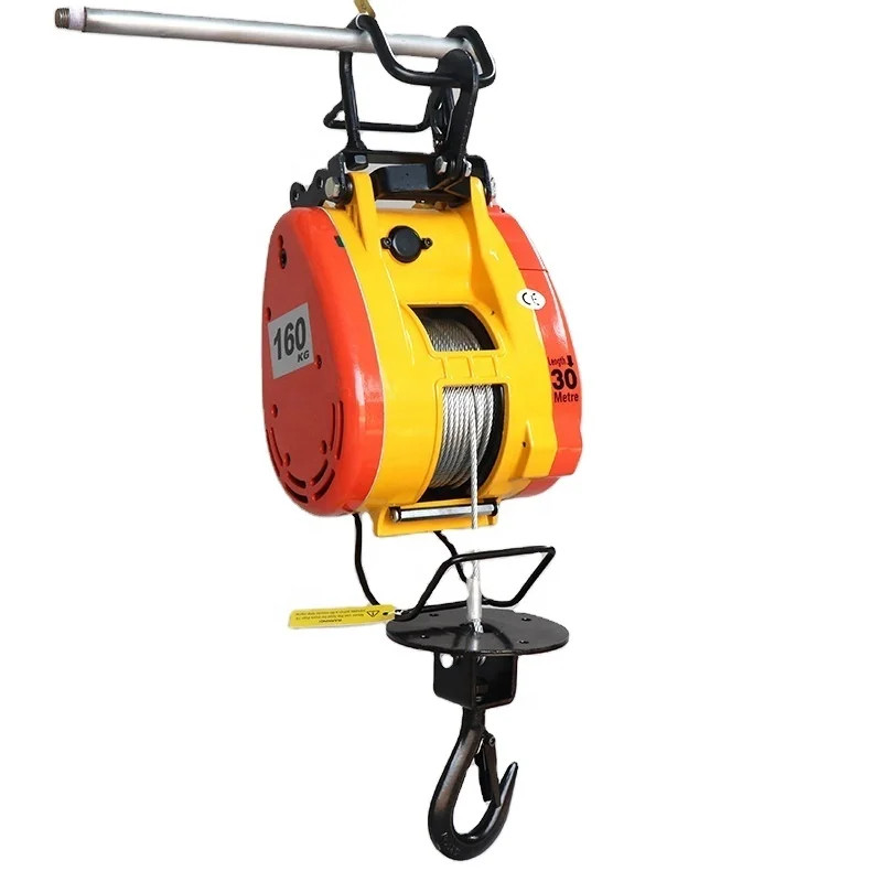 HOME Mini Electric Winch Small Crane 160 kg Mini Wire Rope Hoist