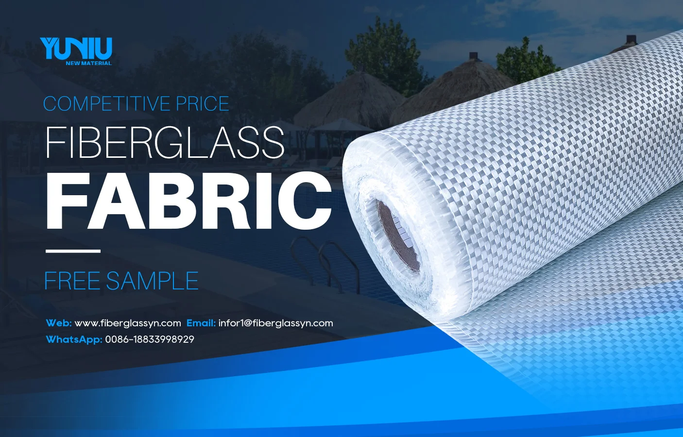 Most popular glass fiber woven roving 300 for cooling tower Fiberglass Woven Roving