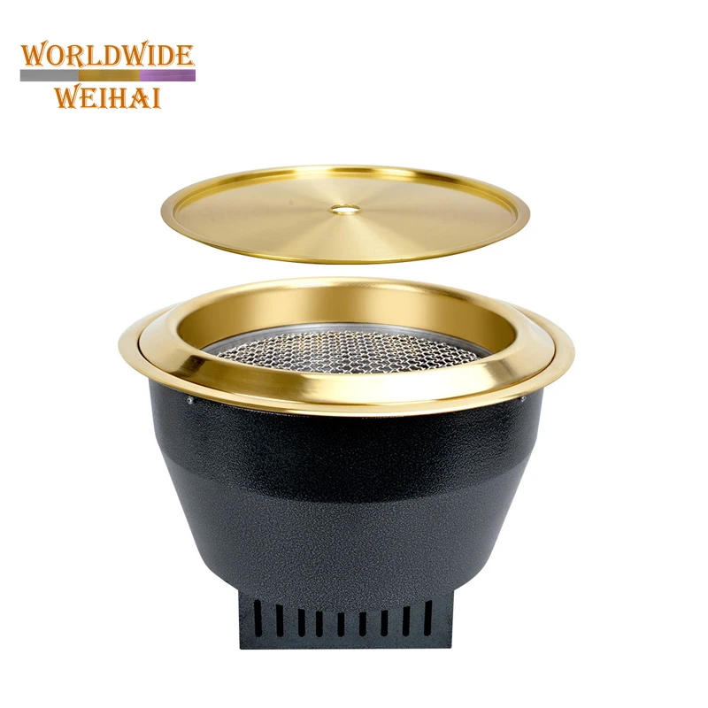 small round bbq grill/round bbq charcoal grill/round electric smokeless bbq grill