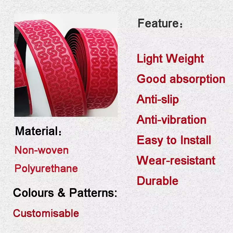 Bike Tape Pu+eva Bicycle Handlebar Tapes Color Bicycle Accessories Road Bike Bar Tape