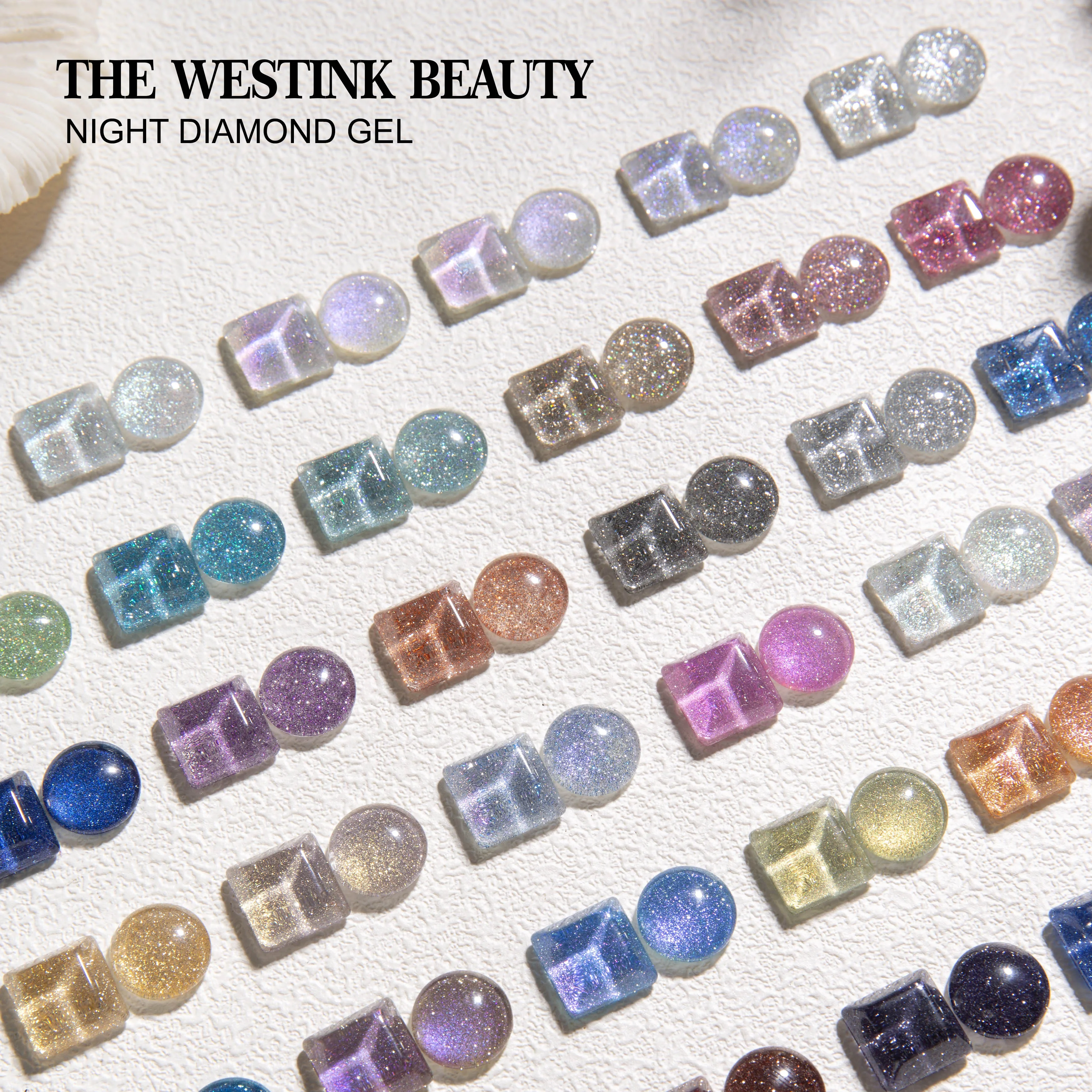 Nail Gel Beauty Products Supplies Flash Reflective Diamond Glitter UV Gel Nail Art Design Resin Glue Polish Private Label