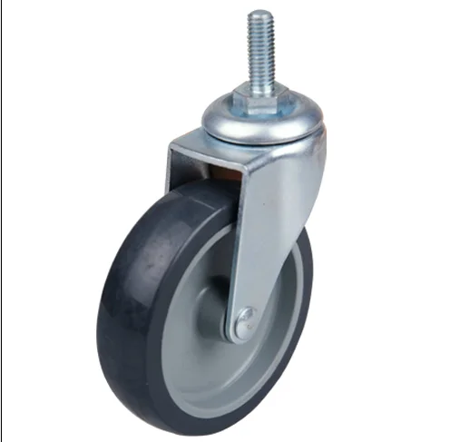 1.5inch swivel pu caster  light duty caster with screw stem wear resistant