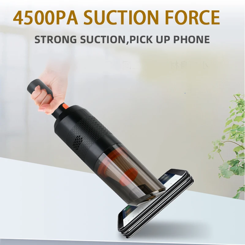Household Vacuum Cleaner Small Car Wireless Charging Fully Automatic High Power Car Vacuum Cleaner Desktop Computer