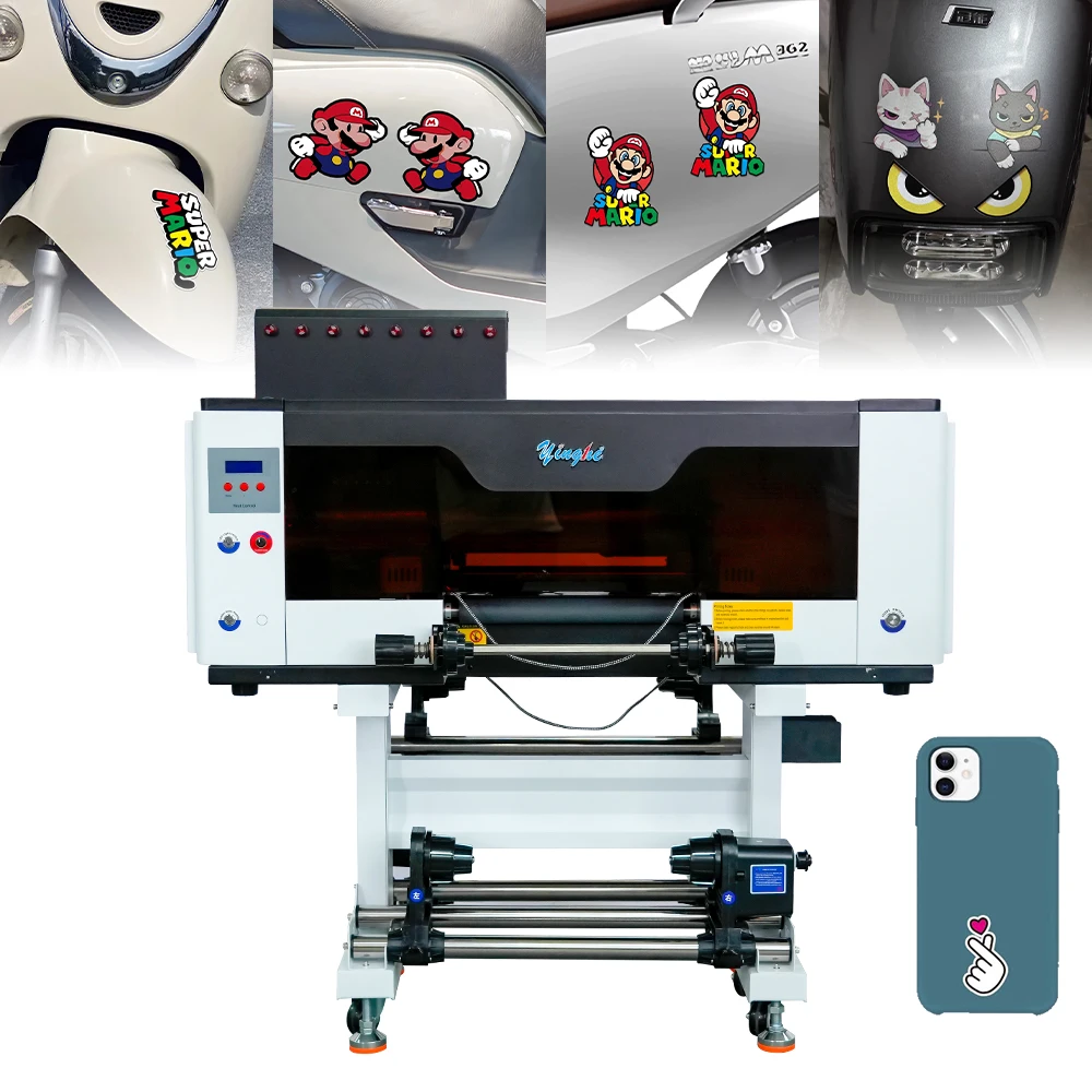 Impresora a3 uv dtf принтер для печати пленка переводная наклейка наклейки струйный печатная машина с ламинатором