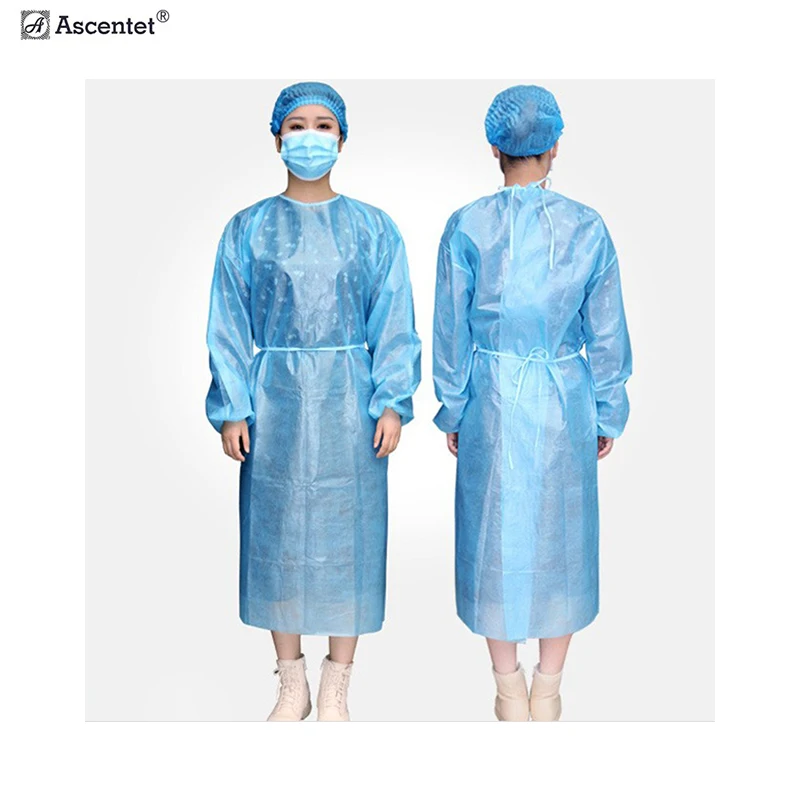 Высококачественный изоляционный халат PP + PEpe, одноразовый изоляционный Халат