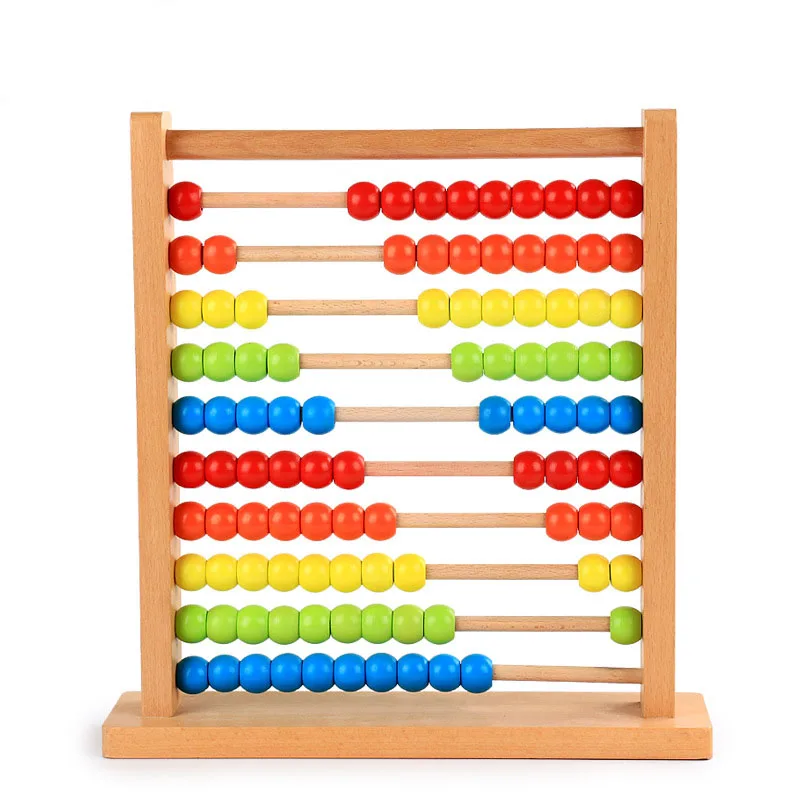 educational abacus wooden infant calculation rainbow computing frame digital counters