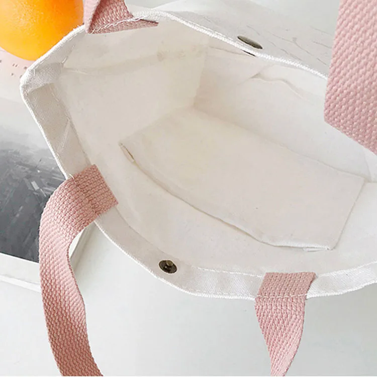 2025 women handbag korean cheap casual canvas cute mini tote bags for ladies