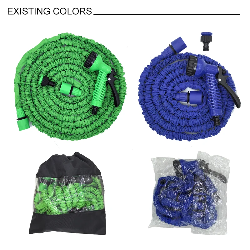 GEDENG 25ft-100ft expandable garden hose magic high pressure car wash hose  nozzle vegetable garden watering hose