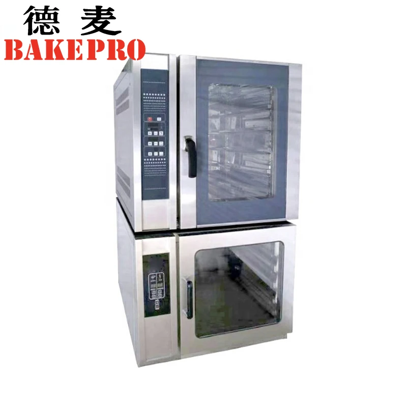 Bake Pro 4 Trays Baking Pizza Convection Oven 5 Trays Electric With Steam Function And Dough Proofer