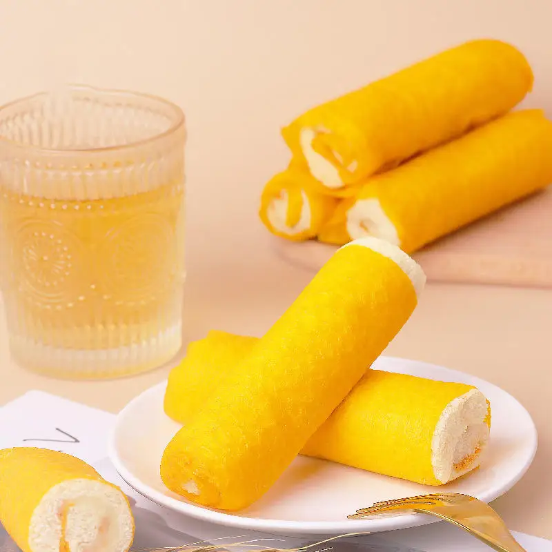 wholesale youchen food minced meat filling chinese breads rolled bread soft bread egg yolk cake Sandwich cake