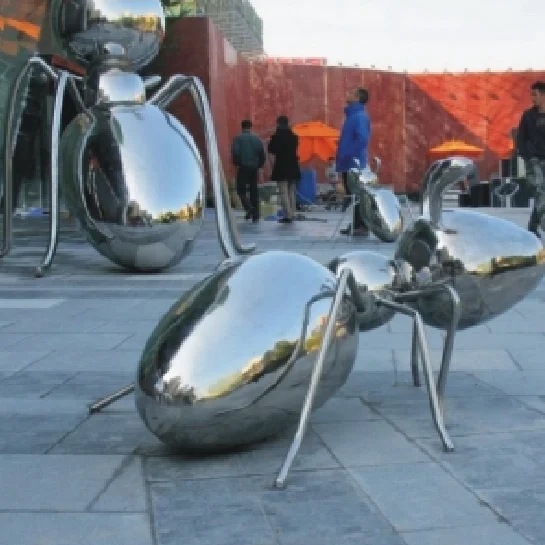 3d motif ant Modelling animals outdoor art deco garden bollard light waterproof landscape public IP67 decoration sculpture lamp