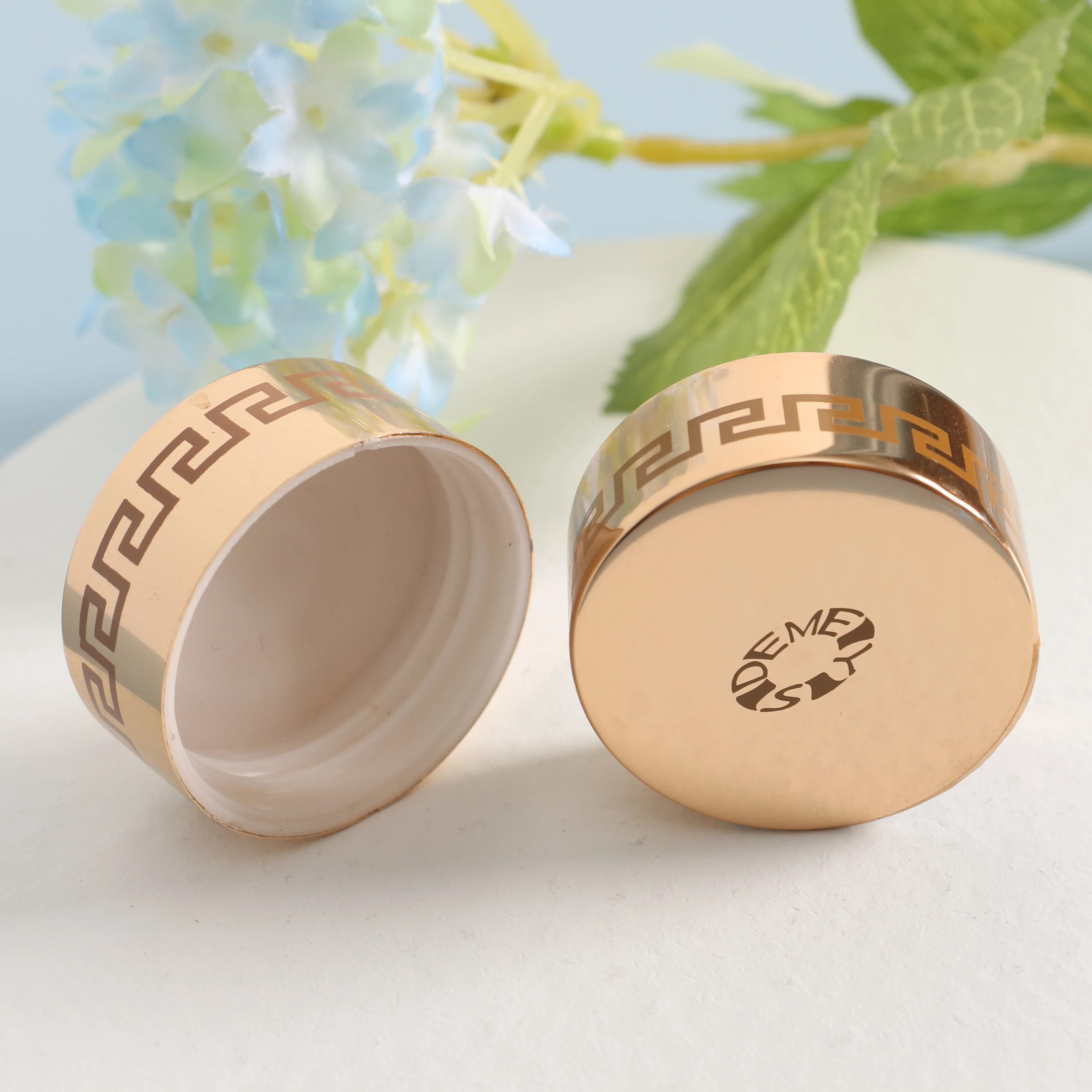 70-400 aluminum cans or aluminum bottles with brushed crimp tamper evident  twist caps for toothpaste copper color hollow out