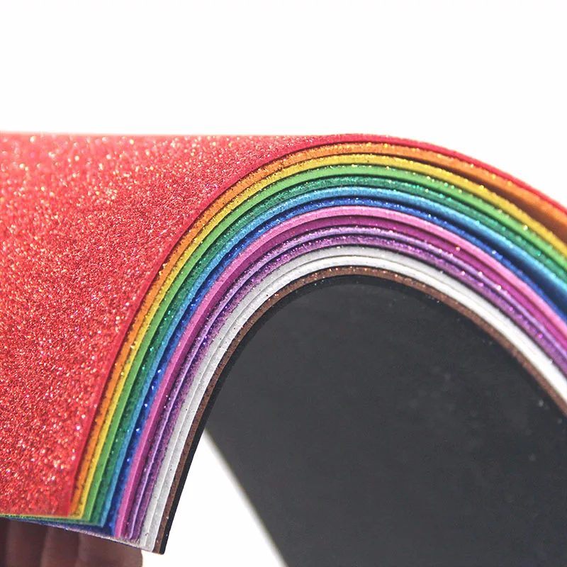 Glitter Sponge Paper EVA Foam Paper Sheets Kindergarten DIY Handcraft Paper