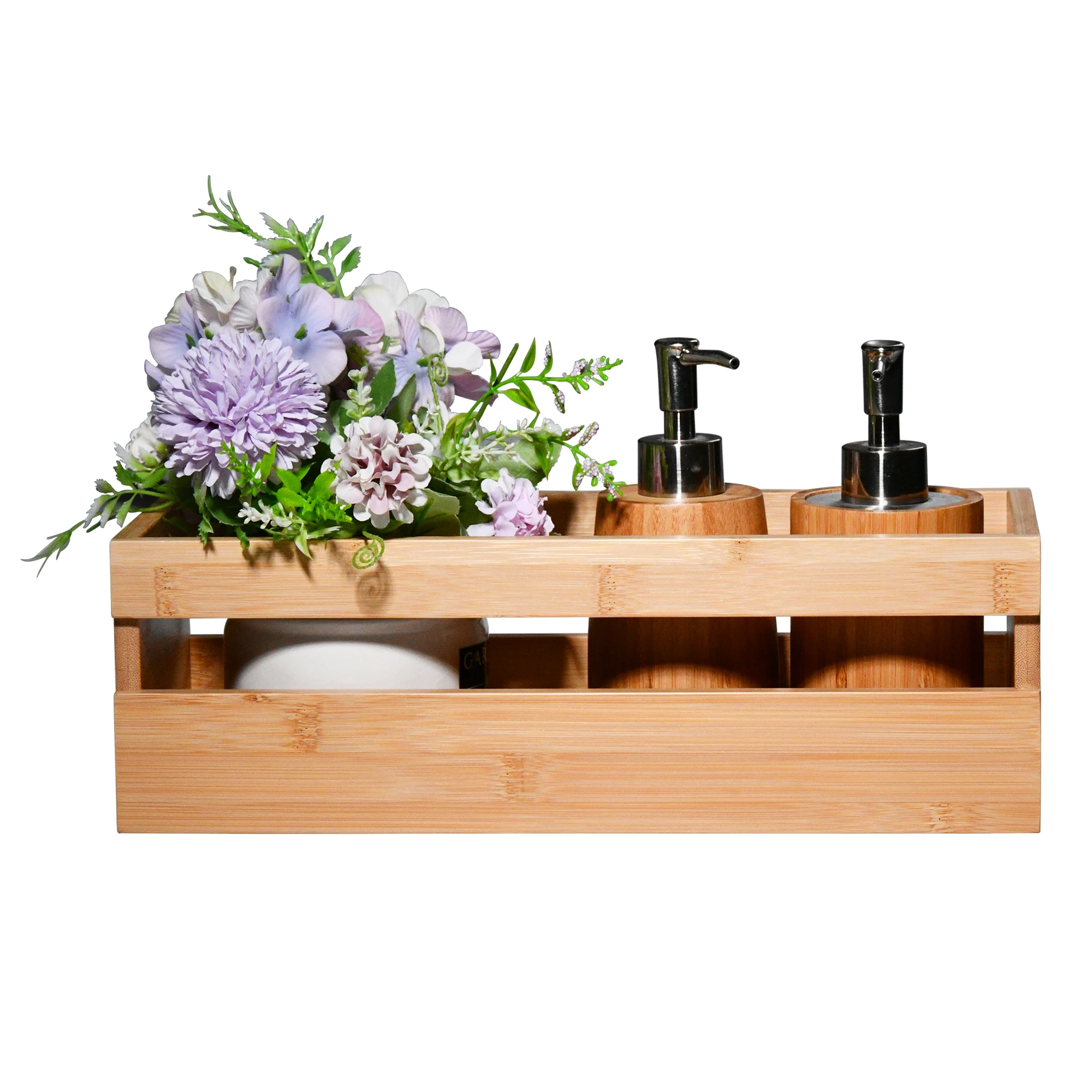 High Quality Multifunctional Succulent Organic Bamboo Planter Box With Low Water Content For Outdoor Flowers