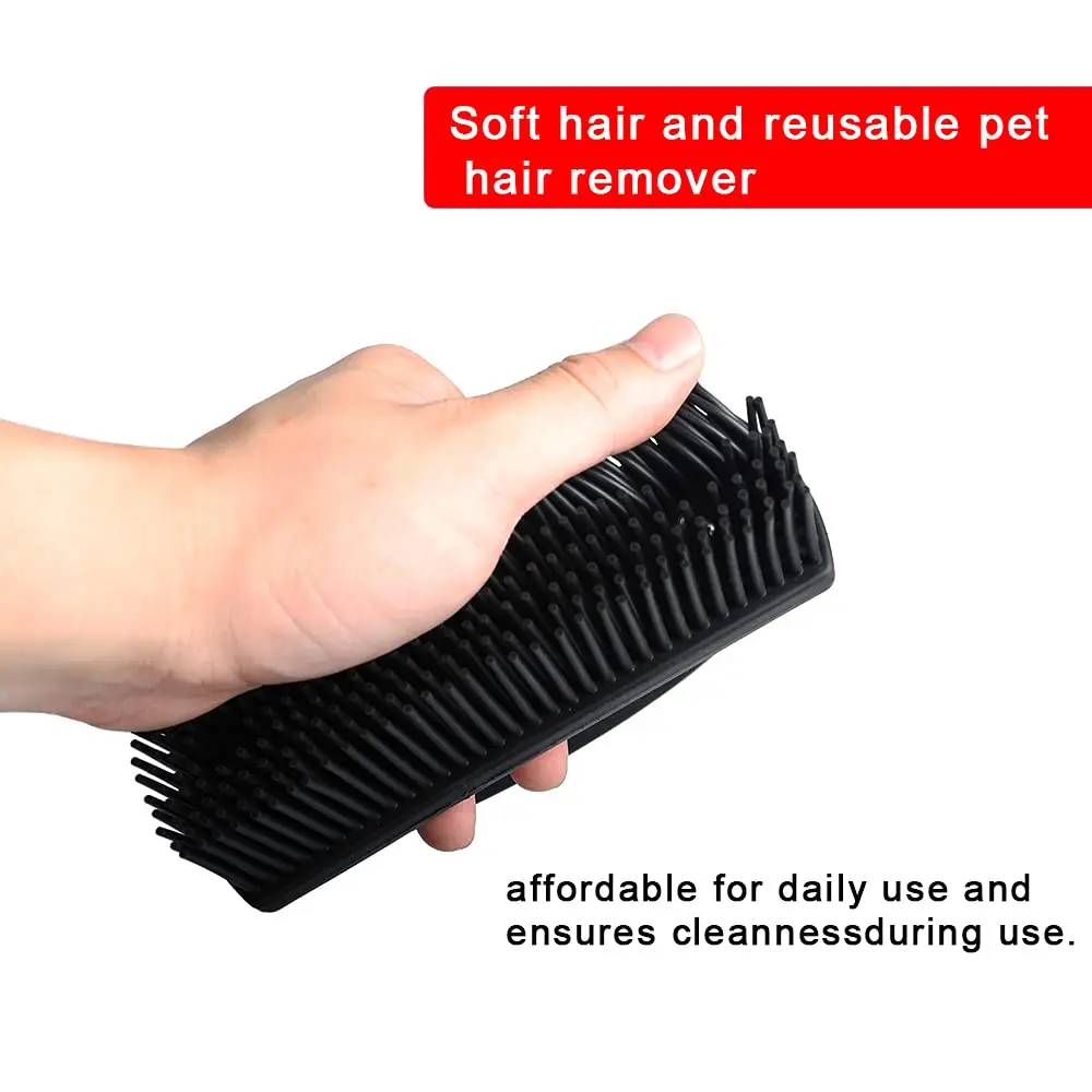 Rubber Pet Hair Removal Brush Lint Cat Dog Hair Removal Tool Silicone Lint And Debris Remover For Cleaning