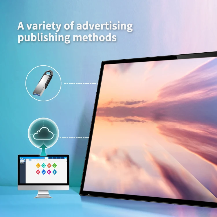 Custom 55 65 70 75 86 inch LCD Advertising Screen 55 inch Digital Signage LCD Display Information Kiosk for Chain Store