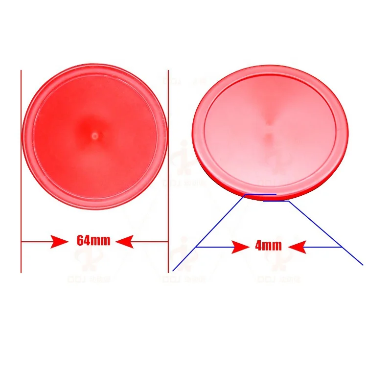 Chinese factory wholesale custom air hockey table games logo multi-color indoor table accessory pusher puck for family players