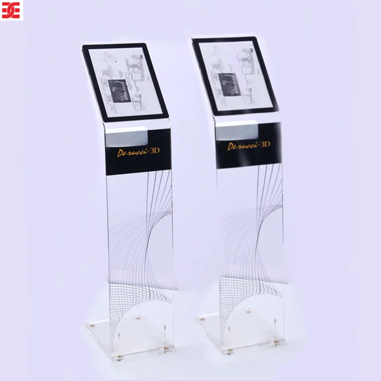 EXCEL Acrylic Floor Display Rack For Store Brochure Holder