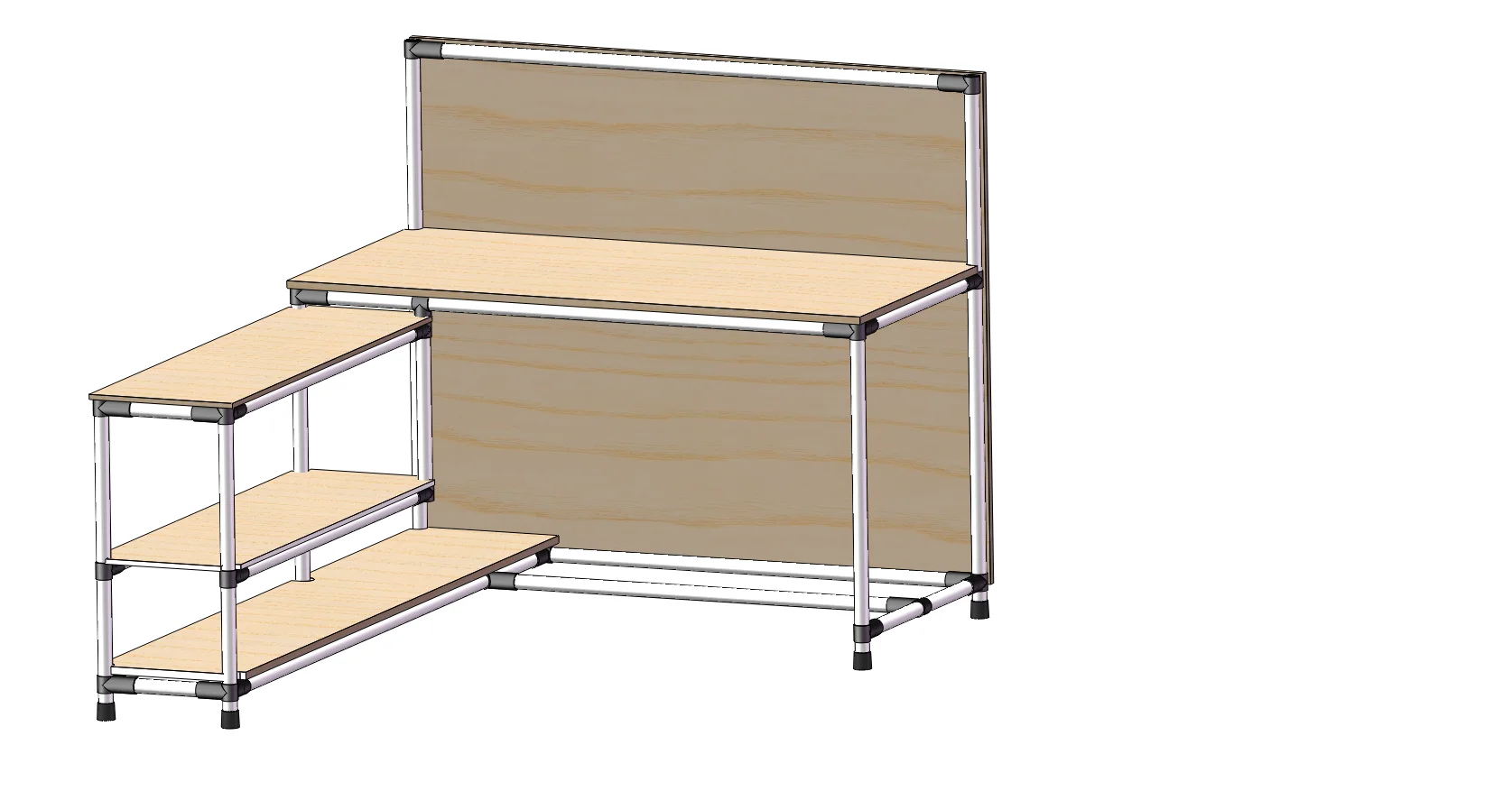 China Industry Lean Tube Pipe Connector Single Metal Joint K-3 Pipe Rack System Connector Metal Joint For Pipe Rack System