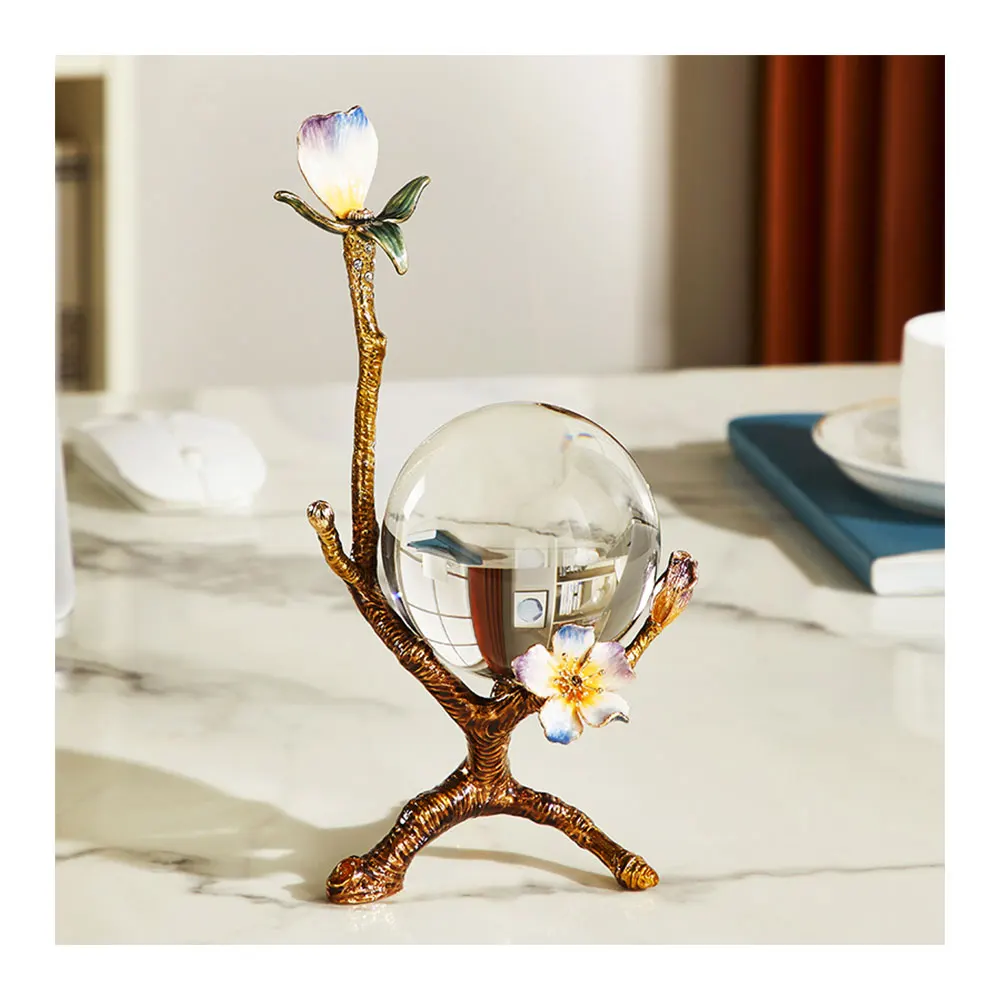 NOSHMAN brand factory directly sells decorations for home luxury  table crystal modern home decor metal art ornaments