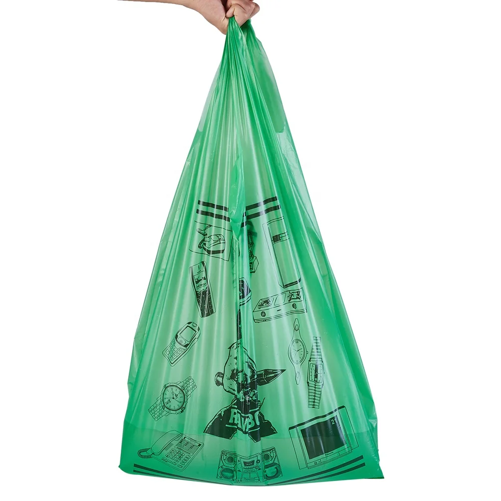 Disposable Plastic HDPE/LDPE T-shirt Shopping Polythene Bag/supermarket Grocery Retail Sack